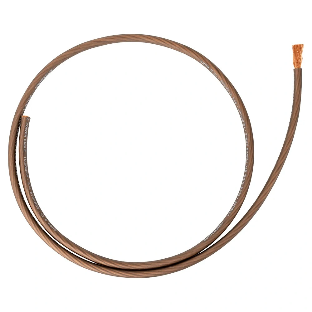 Auto-Connect svart strömkabel OFC 10.2mm², metervara
