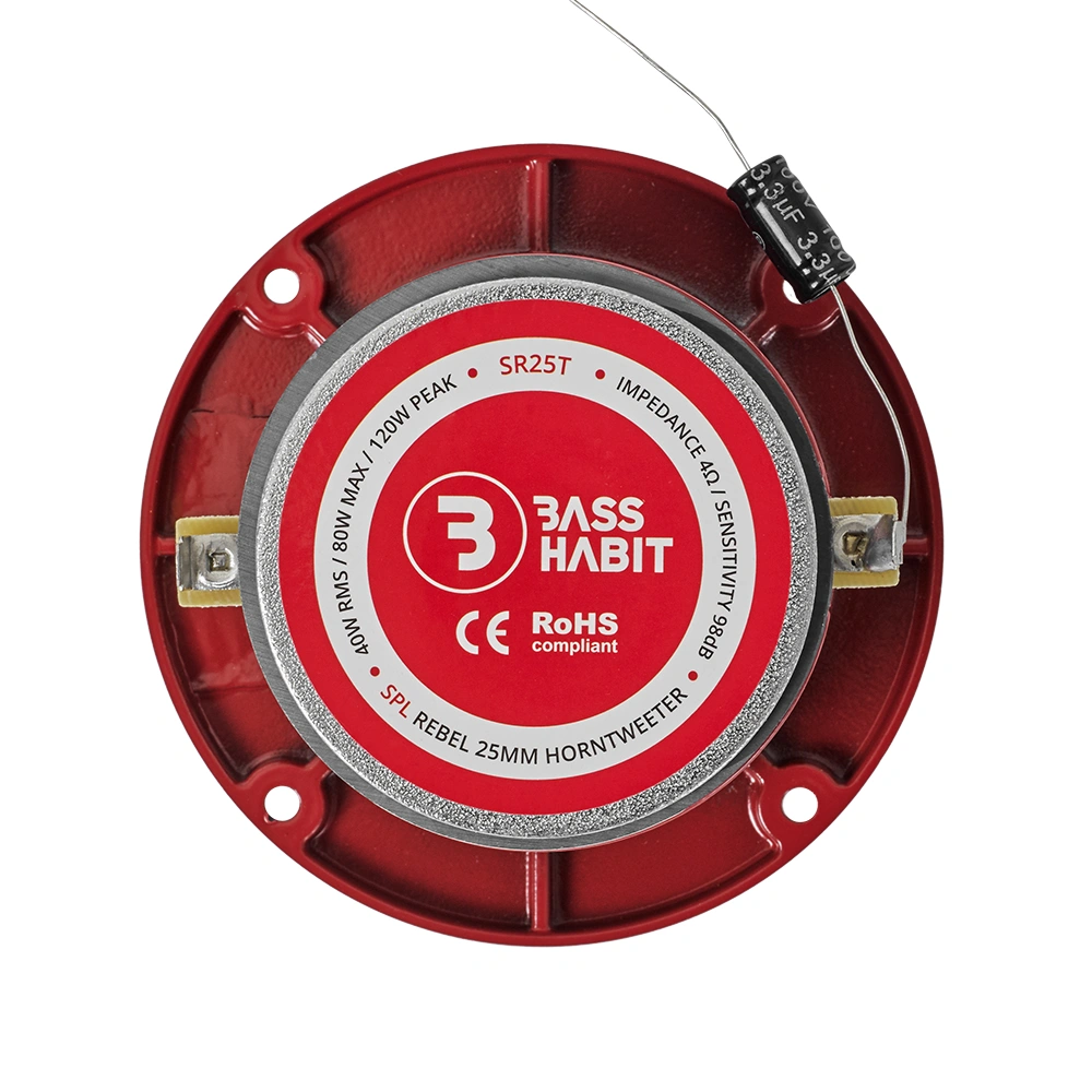 4-pack Bass Habit SPL Elite med Rebel SR25T och Ragnarök steg, SPL kit
