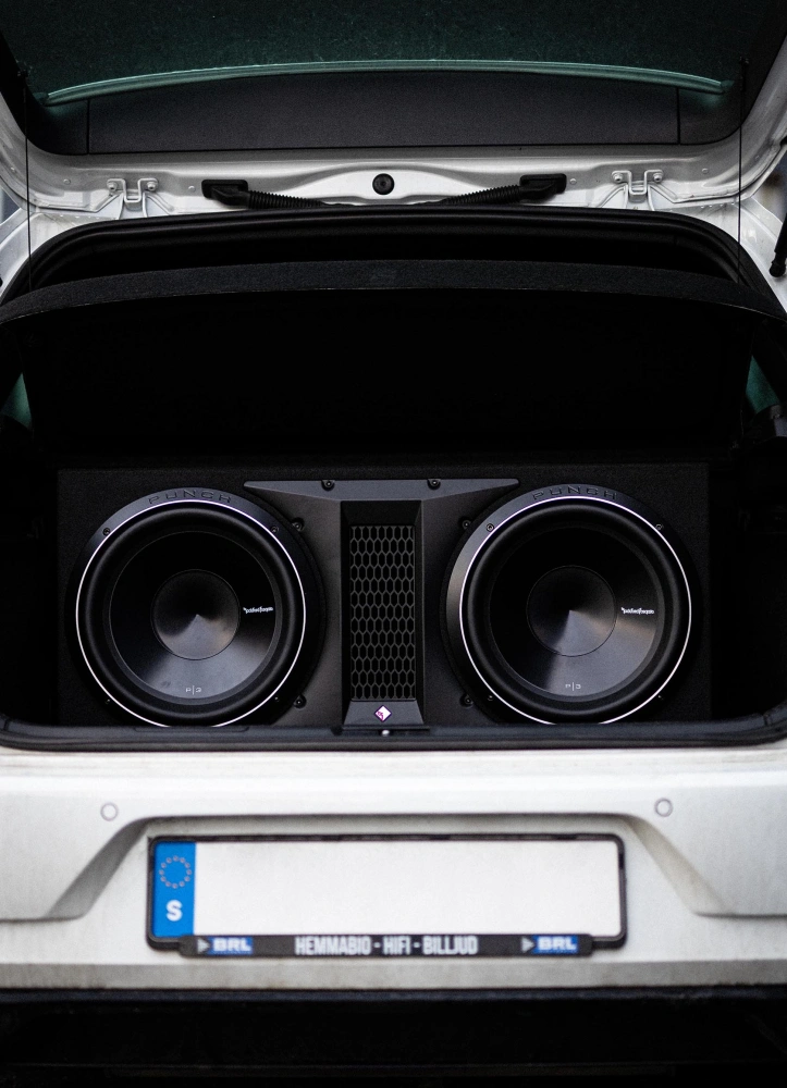Rockford Fosgate P3 2x12 baslåda & GAS MAX A2-2500.1DL, baspaket