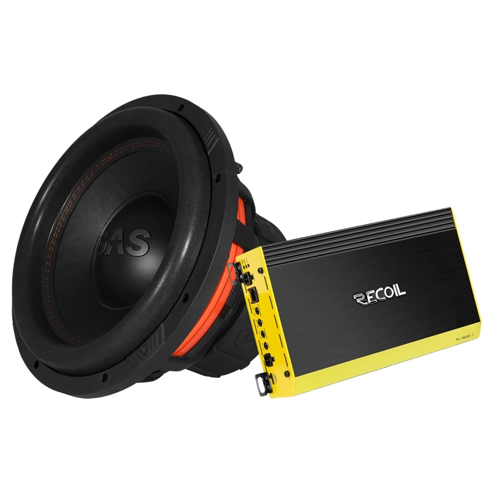 GAS MAX S1-12D2 med Recoil RL1600.1, 1x12" baspaket