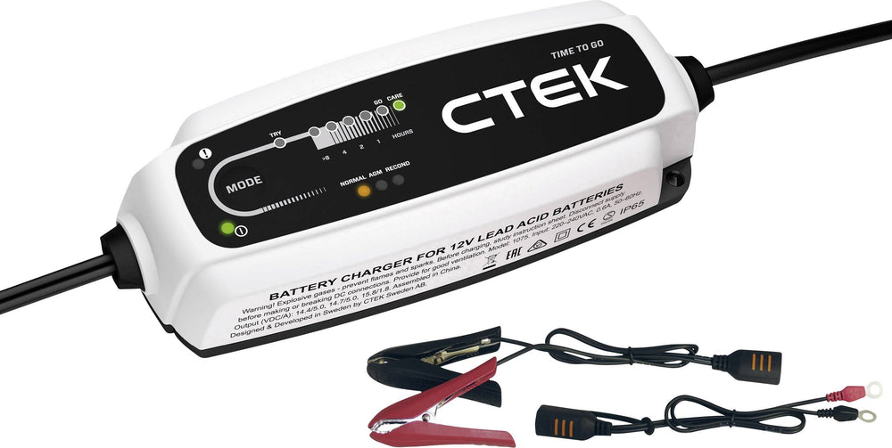 CTEK CT5 TIME TO GO – 12V Batteriladdare med Tidvisning