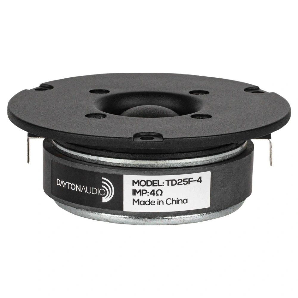 Dayton Audio TD25F-4, 1 tums soft dome-diskant