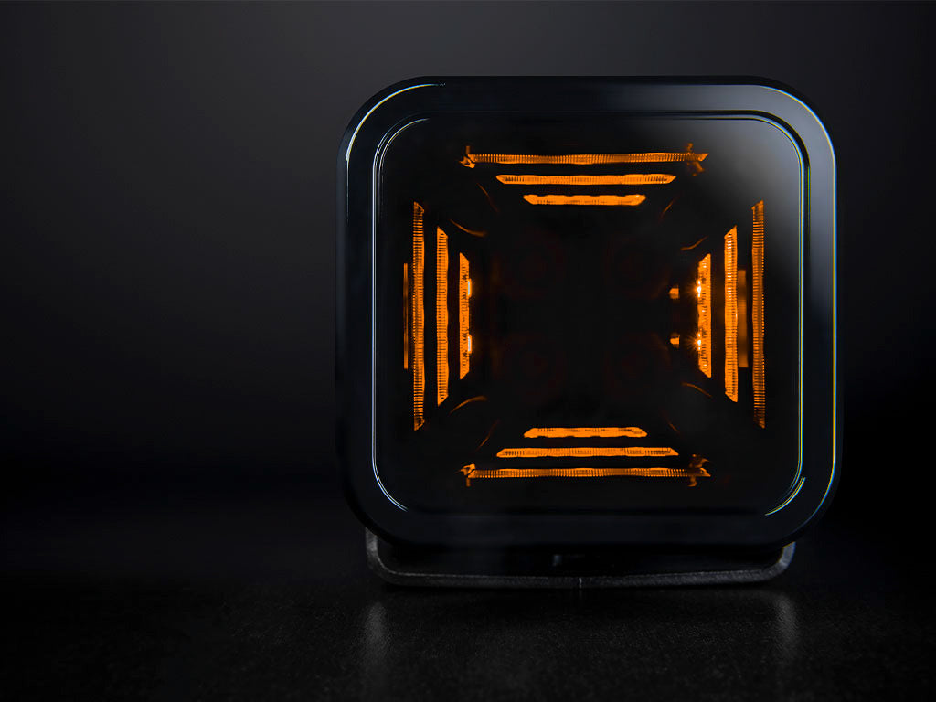 Strands Dark Knight Fortex Arbetsljus Amber