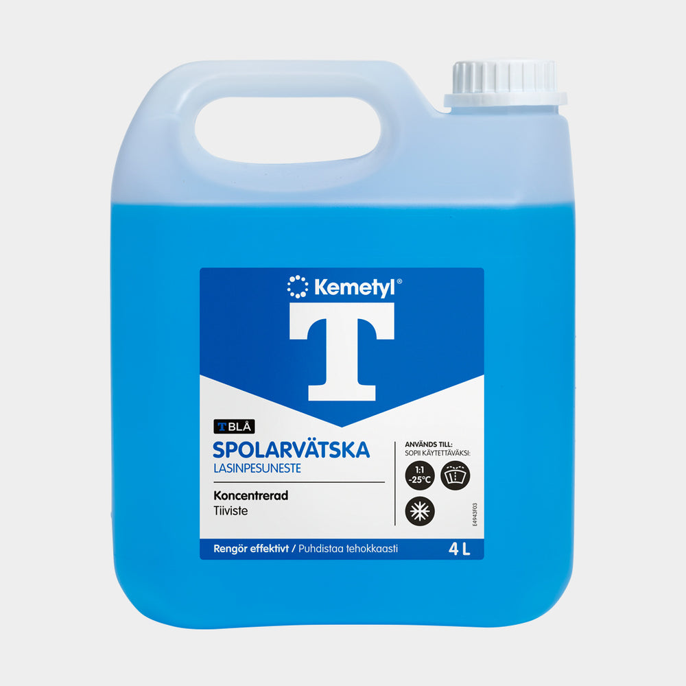 Spolarvätska Kemetyl T-Blå -25°C, koncentrerad, 4 liter
