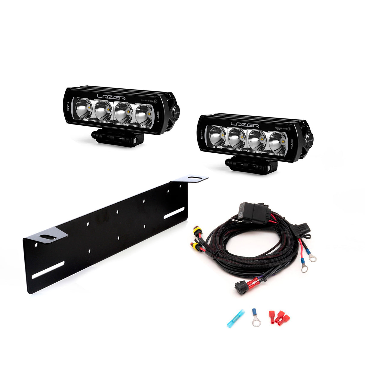 Extraljus Lazer ST4 Evolution - Rak / 21 cm / 47W - Komplett paket