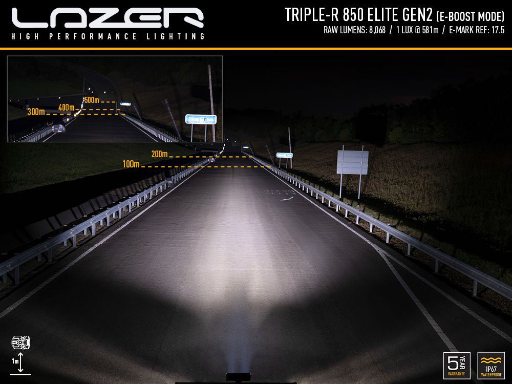 Extraljus Lazer Triple-R 850 Elite GEN2 - Rak / 32 cm / 73W