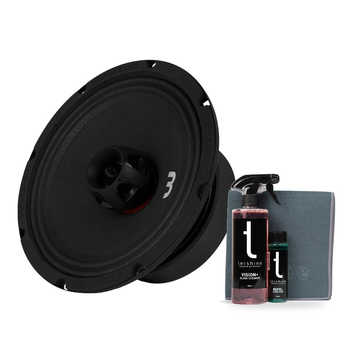 Bass Habit SPL Elite SE200CX med Tershine Glasrengöringspaket