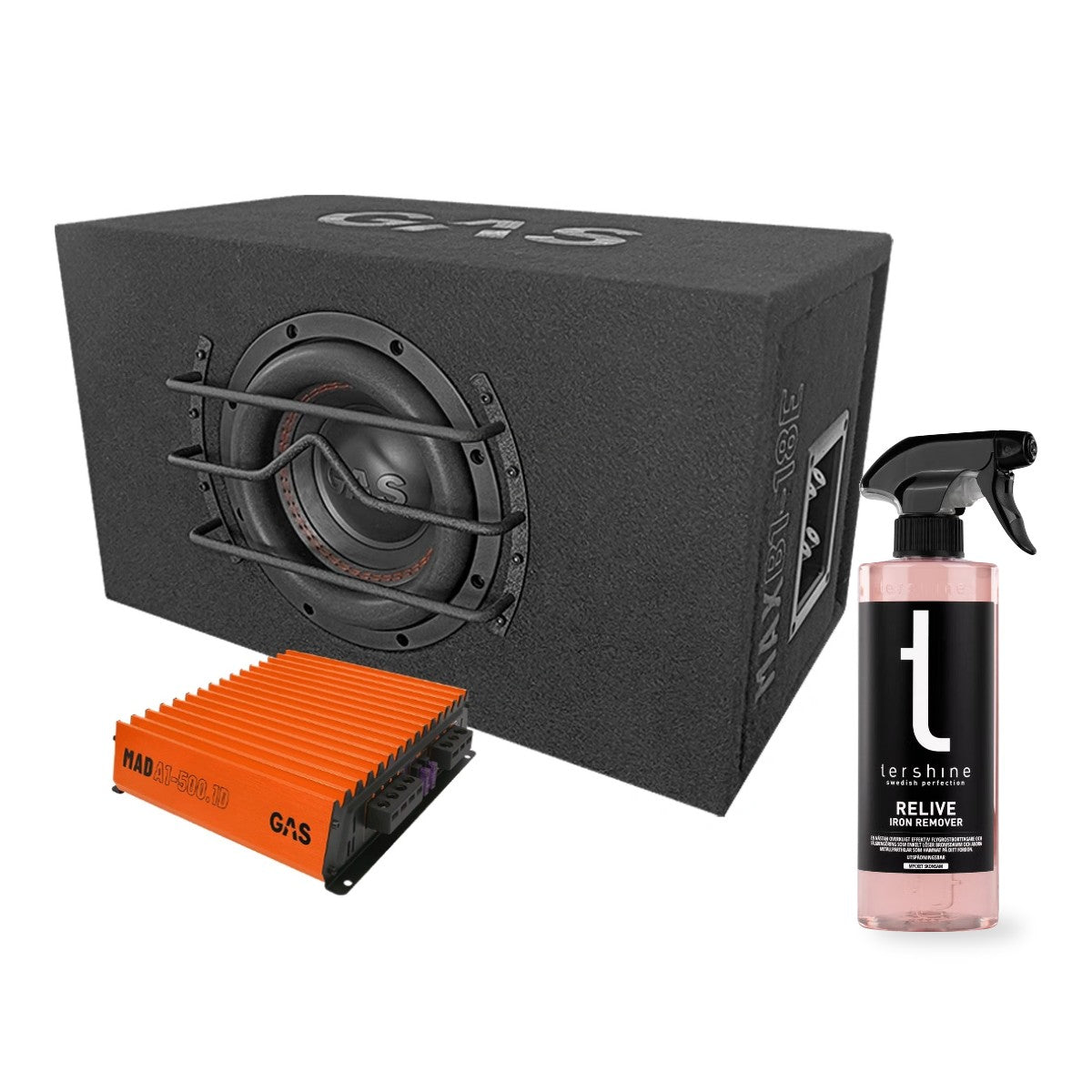 GAS MAX B1-18E med MAD A1-500.1D monoblock med Tershine Relive