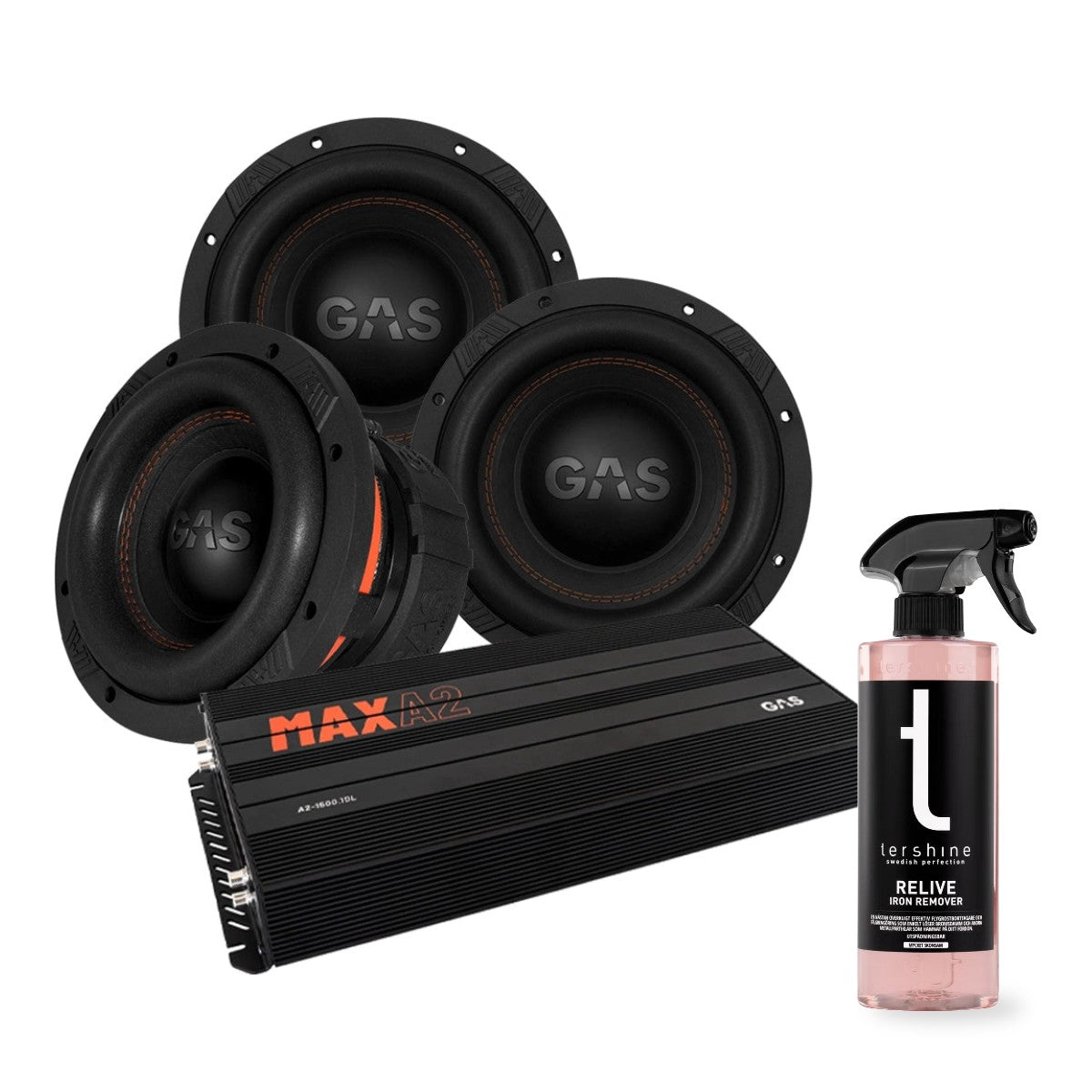 3-pack GAS MAX S1-8D1 & MAX A2-1500.1D med Tershine Relive