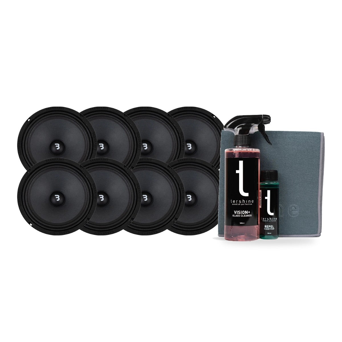8-pack Bass Habit Play SP200M med Tershine Glasrengöringspaket