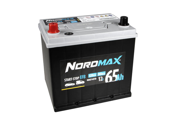 Nordmax EFB Start/Stoppbatteri 12V 65Ah 620A