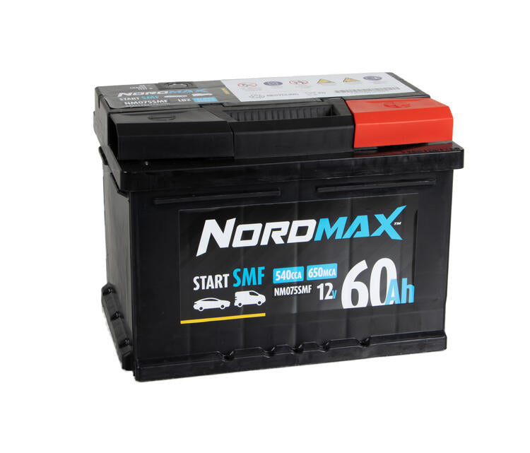 Nordmax SMF Start/Stoppbatteri 12V 60Ah 540A