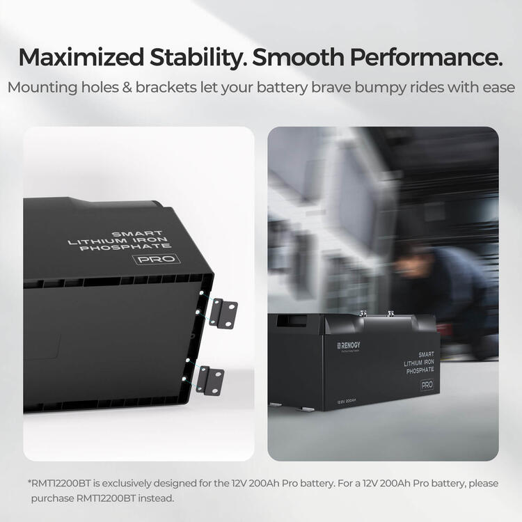 RENOGY Fästen Batterier RMT12200BT