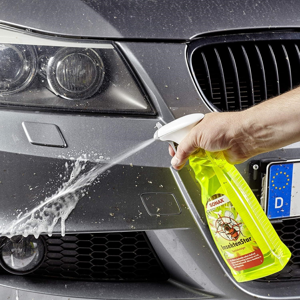 SONAX Insect Star, 750 ml – Effektiv insektsborttagare för glas, lack, krom och plast