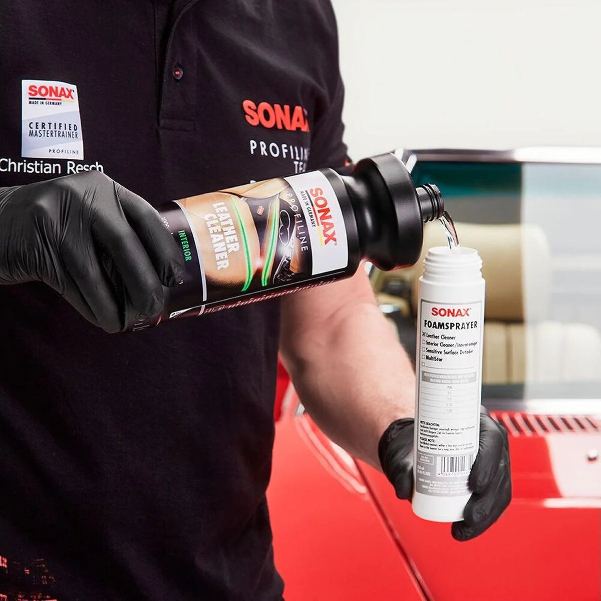 Sonax Profiline Leather Cleaner 1L – Skumrengöring för högkvalitativt slätt läder