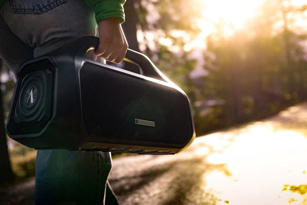 Arcsound STEAM kraftfull bärbar partyhögtalare med Bluetooth, svart