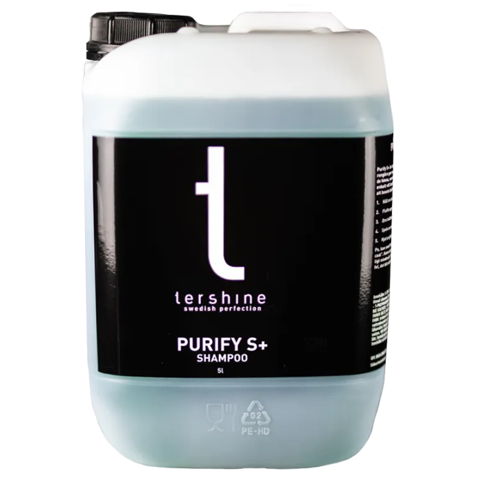 Tershine Purify S+ - Shampoo, keramiskt schampo med lackskydd, 5 L