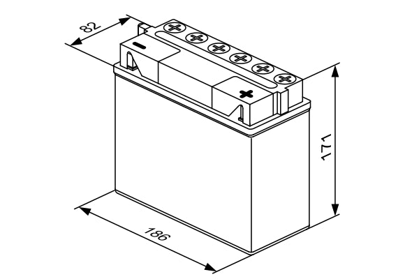 BOSCH SLI-Batteri 12V 19 ah 100 A