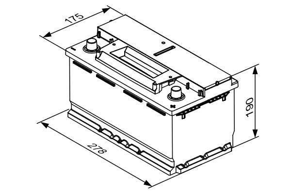 BOSCH Bilbatteri S4E EFB, EFB Start-Stop 12V 70 ah 760 A