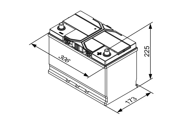 Bosch Startbatteri S4E4 EFB-batteri 12V 85 ah 800 A