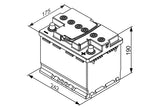 BOSCH Batteri S5A AGM 12V 60 ah 680 A, EFB-batteri AGM Start-Stop