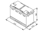 BOSCH Bilbatteri S5A AGM, AGM Start-Stop, AGM-Batteri 12V 85 ah