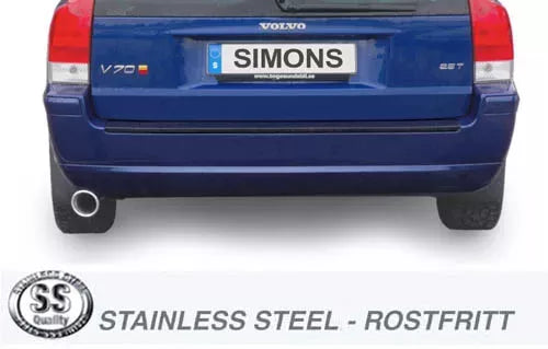 Avgassystem V70 Turbo 2WD 6/04- 1*100