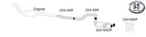 Avgassystem BMW E90 318D/320D 2*80