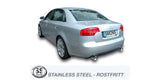 Avgassystem Audi A4 (B7) 2WD Sedan/Avant 1.8T/2.0TFSI år 2005-2008