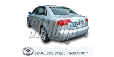 Avgassystem Audi A4 (B7)  Quattro Sedan/Avant 1.8T/2.0TFSi år 2005-2008