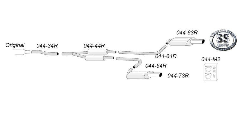 Avgassystem Audi A4 (B7)  Quattro Sedan/Avant 1.8T/2.0TFSi år 2005-2008