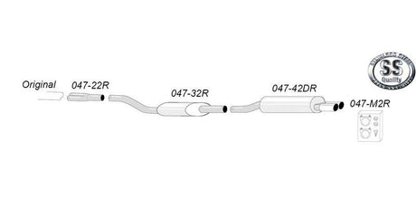 Avgassystem Audi S4/S6