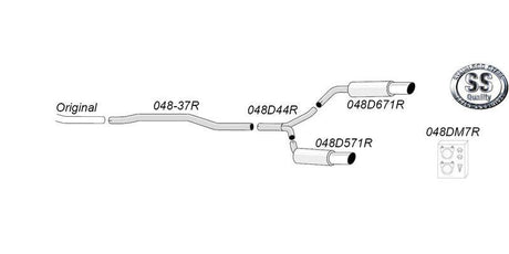 Avgassystem Audi A4/A5 B8 2,7 TDI / 3,0TDI
