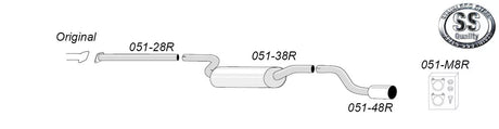 Avgassystem Mazda 3 MPS