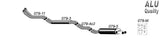 Avgassystem BMW E30 6-cyl 2*70