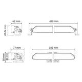 Extraljus Lazer Linear 12 Elite med Positionsljus - Rak / 38 cm / 84W