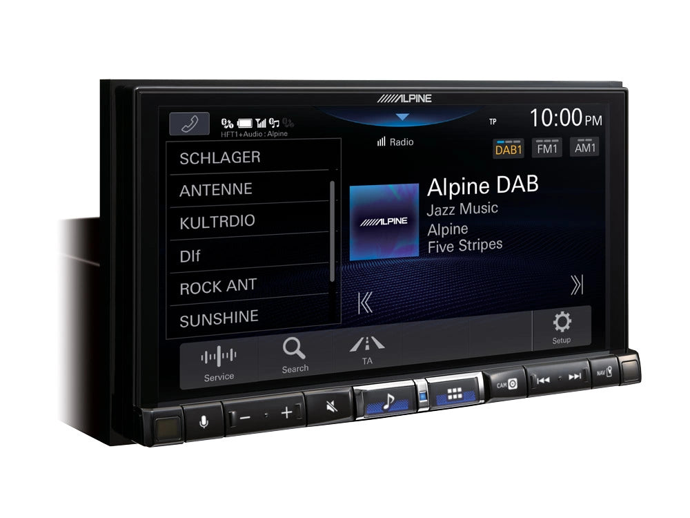 ALPINE ILX-705D, bilstereo med DAB+, trådlös Apple CarPlay och Android Auto