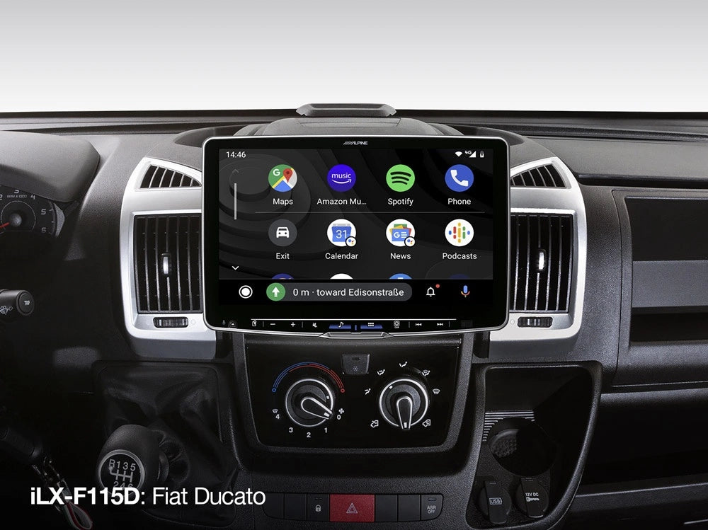 Alpine ILX-F115D (Halo 11), bilstereo med CarPlay, Android Auto och DAB+
