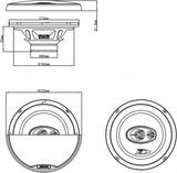 Alpine SXE-2035S, 8 tums koaxialhögtalare