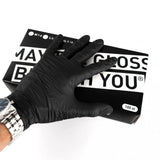 Tershine Nitrilhandskar, svarta 100-pack, X-large 9-10