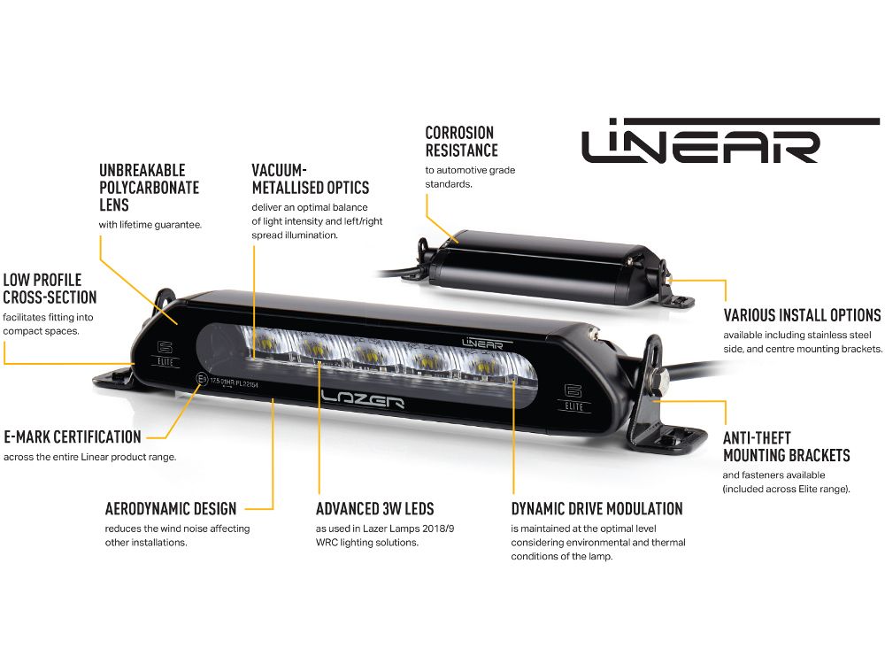 Lazer Linear 36 Std LED extraljusramp 39″ (982 mm) E-märkt