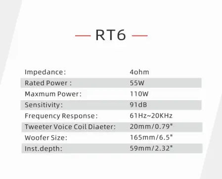 Rebec RT6 4ohm