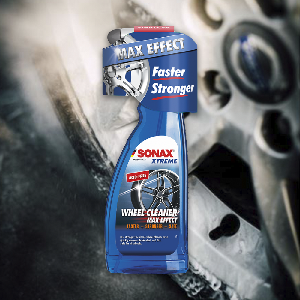 Sonax Xtreme Wheel Cleaner Max Effect 750 ml – Syrafri och kraftfull fälgrengöring med maximal verkan