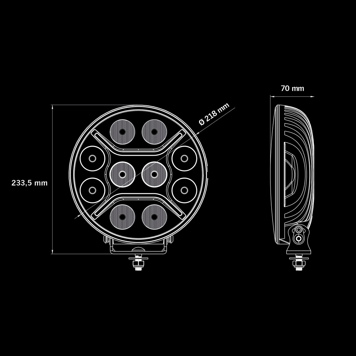 Extraljus Dark Knight Intense 9" LED Strands