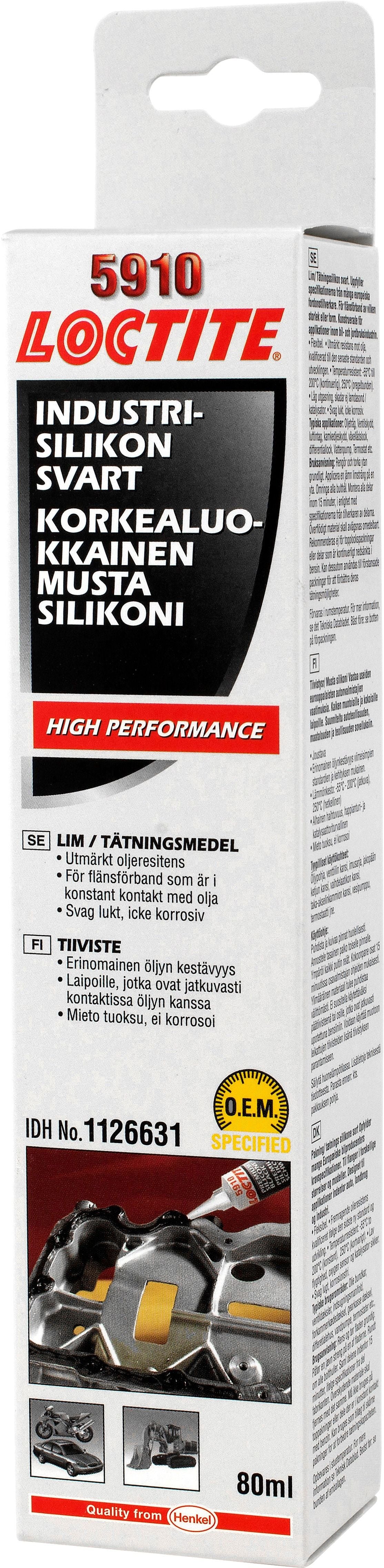 Loctite SI 5910 Flänstätning Svart 80 ml