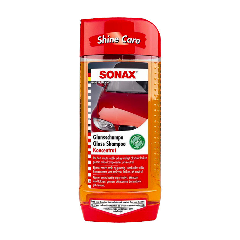 SONAX Glansschampo 500 ml – Skonsamt bilschampo med glanshöjande effekt