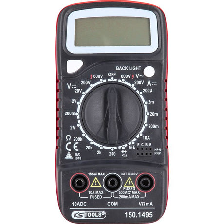 KS TOOLS Digital multimeter inkl. kontrollspets