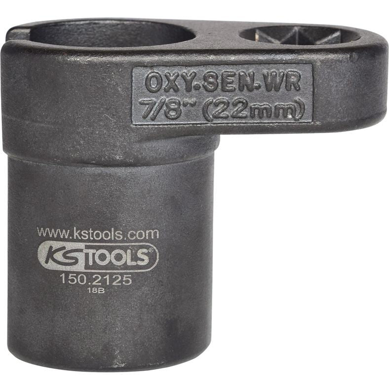 KS TOOLS 1/2'' Lambdasondhylsa, slitsad, 6-kant, 22 mm