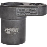 KS TOOLS 1/2'' Lambdasondhylsa, slitsad, 6-kant, 22 mm
