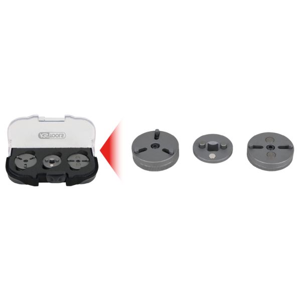 KS TOOLS Adaptersats bromskolv, 3 delar